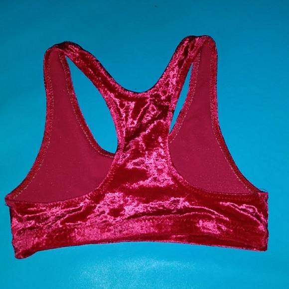 Gymtyme Allstars Velvet Cheer Sports Bra - Picture 2 of 2
